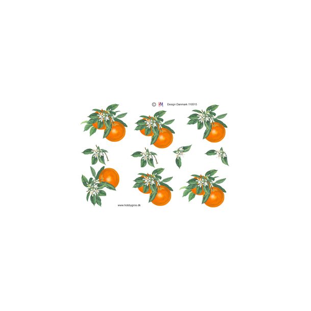 3D ark - Blomster, orangeblomst