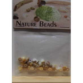 Nature beads, mix r�rperler ca 40 perler