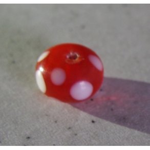 Hndlavede glasperle 1 stk