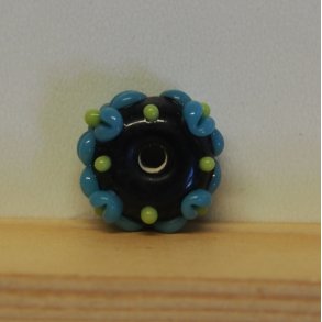 Hndlavede glasperle 1 stk