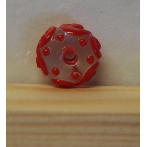 Hndlavede glasperle 1 stk