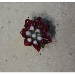 Hndlavede glasperle 1 stk