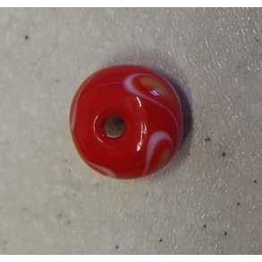 Hndlavede glasperle 1 stk