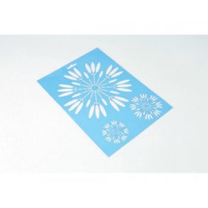 Stencil A4 blomst