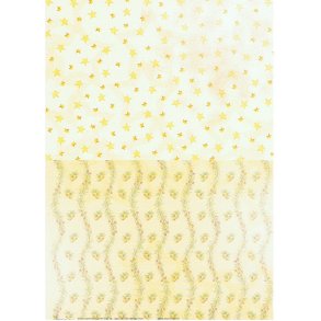 Basispapir 2 delt, beige m/stjerne og ene