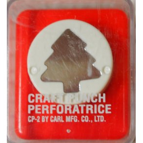 Punch - juletr, 2,5x2cm, 1stk