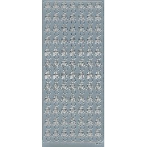 Stickers - Narresutter 84 stk, s�lv