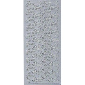 Stickers - Godt nytr & stjerner, slv