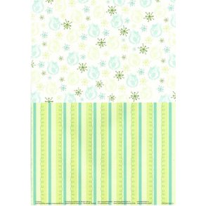 Basispapir 2 delt m/grisling og m�nstre