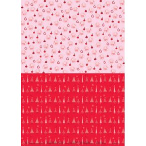 Basispapir 2 delt m/plys og m�nstre