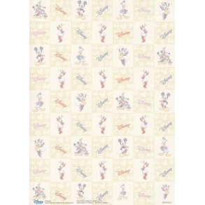 Basispapir med anders, mickey, minnie og andersine