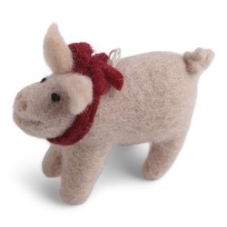 Gry &amp; Sif - Jul; sd filtet lyserd gris m/rd sljfe