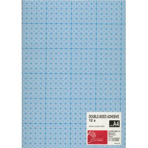 Dobbeltklbende tape i A4-strrelse med tern