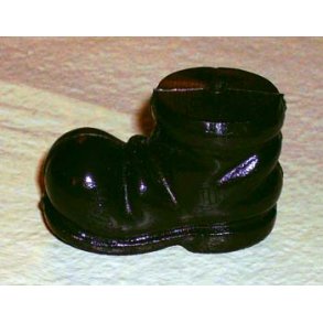 Sorte stvler i plast, 43x26mm, 1par