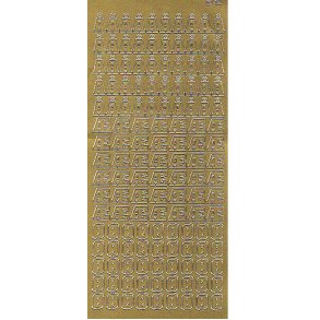 Stickers -   , guld