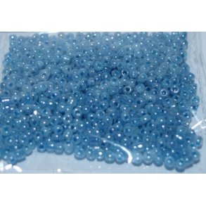 Glasperler, Rocailles 2,5mm, ca. 20g, lys bl perlemor
