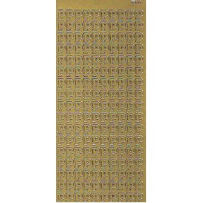 Stickers - P, guld