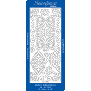 Stickers - roser, guld