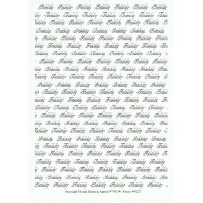 Basispapir A4, m/tekst F�dselsdag