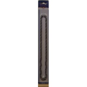 Halsk�de med l�s, 45cm, rustfrit st�l, s�lv