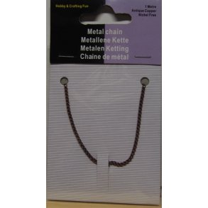 Metal k�de, kobber farvet, 1m, nikkelfri