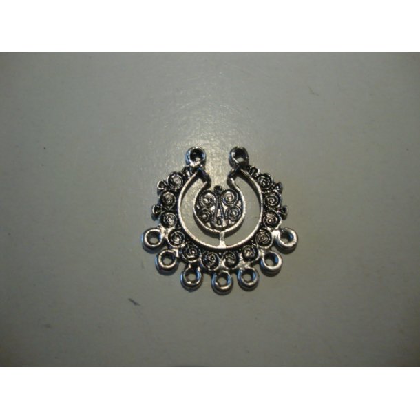 Metal ornament, 6 stk, nikkelfri, 2,5x2,5 cm