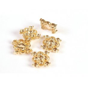 Ornament, guld, 5 stk, �10mm