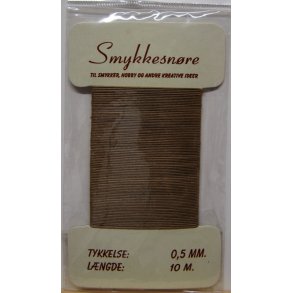Smykkesnre, 0,5mm, 10m, mat kobber