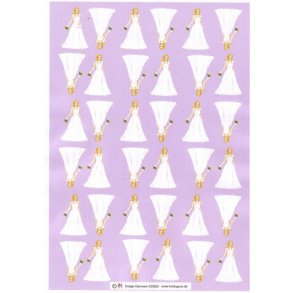 3D ark - Konfirmation. Pige i lang kjole m/sk�rt