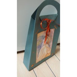 Gavepose,  lys lilla, pap, ca. 11,5x7cm, 3 stk.