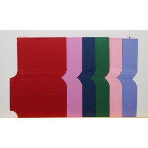 Bog kort, 5 stk, 14x10cm, m�rk bl�