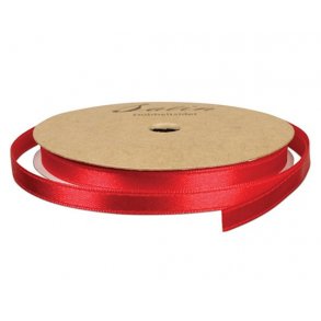 Satinbnd 10mm, 10 m pr. rulle, RD