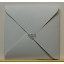 Kuvertkort, lys grbl, 15x15cm