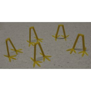 Kyllinge fdder, gul, 1 par, 2,5x3cm