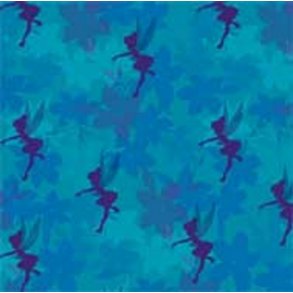 Scrappapir ca. 30X30cm, bl m/lilla klokkeblomst fe, 90g