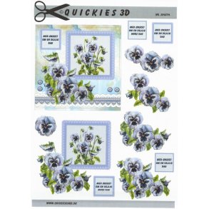 3D ark - Blomster, violer