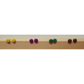 Eyelet, rund, 5mm, 50 stk, lilla