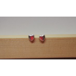 Eyelet, hjerte, 6mm, 50 stk, slv