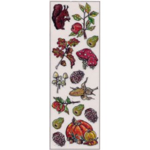 3D embossing, efter�r, 4 ark