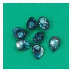 Ferskvandsperle 9-10mm 7 stk, turkis