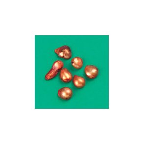 Ferskvandsperle 9-10mm 7 stk, ruby (r�d)