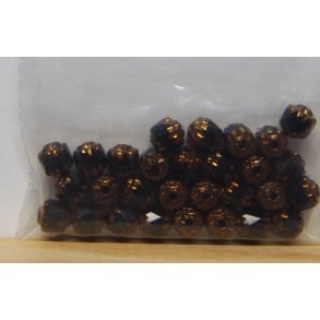 Sort/bronze, cylinder, 5x5mm, �1mm, 30 stk