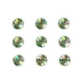 Rhinsten �5mm, lys gr�n, 12stk