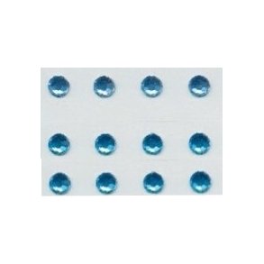 Rhinsten �5mm, lys bl�, 12stk