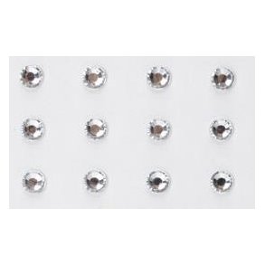 Rhinsten �5mm, s�lv, 12stk