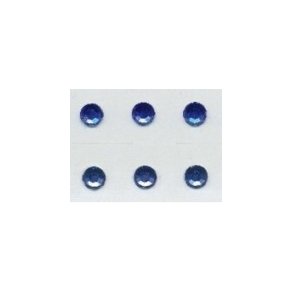 Rhinsten �6mm, m�rk bl�, 6stk