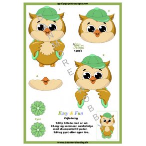 3D ark - Fritid, ugle, spejder