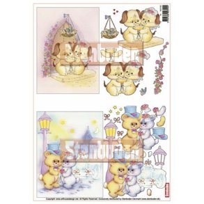 3D ark - Bryllup, bamser, hunde