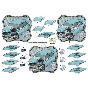 3D klippeark - Biler, mekaniker