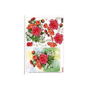 3D ark - Blomster, buket, hybenroser